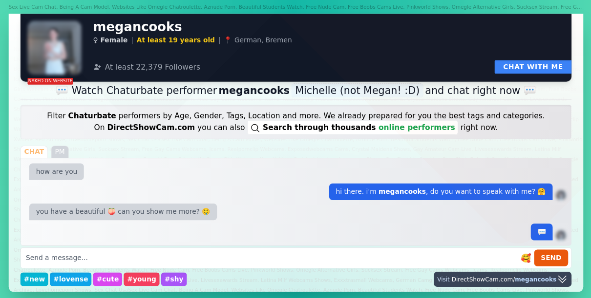 megancooks chaturbate live webcam chat