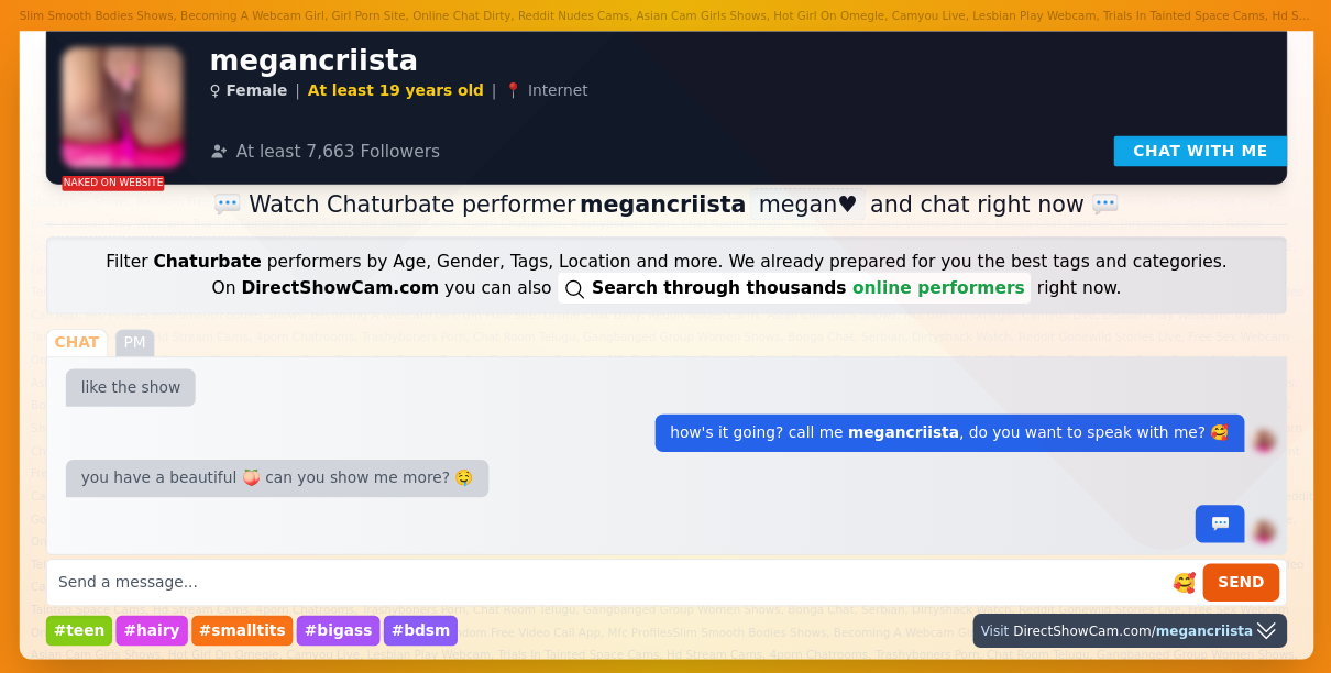 megancriista chaturbate live webcam chat