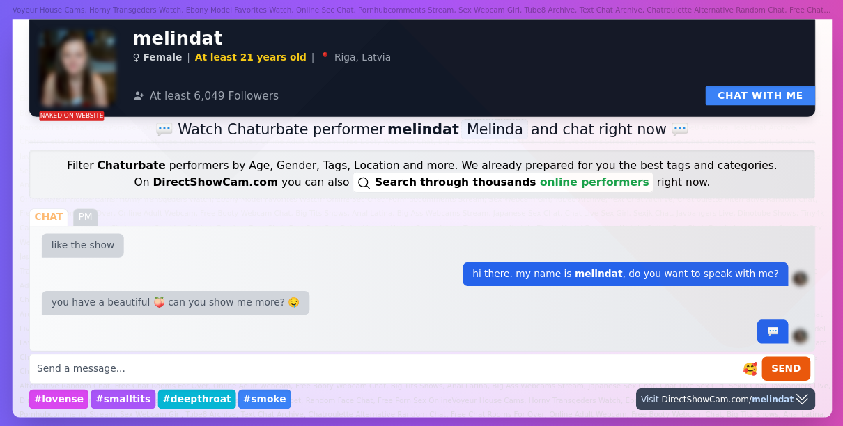 melindat chaturbate live webcam chat