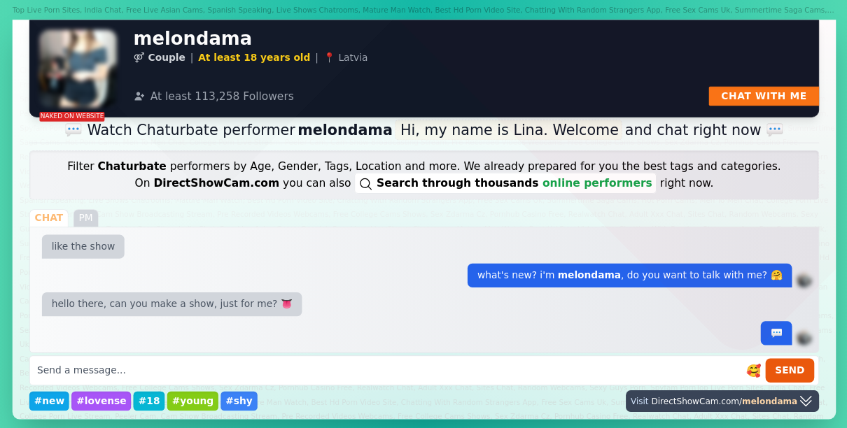 melondama chaturbate live webcam chat