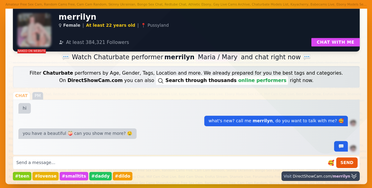 merrilyn chaturbate live webcam chat