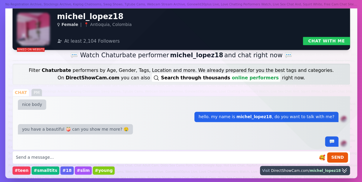 michel_lopez18 chaturbate live webcam chat