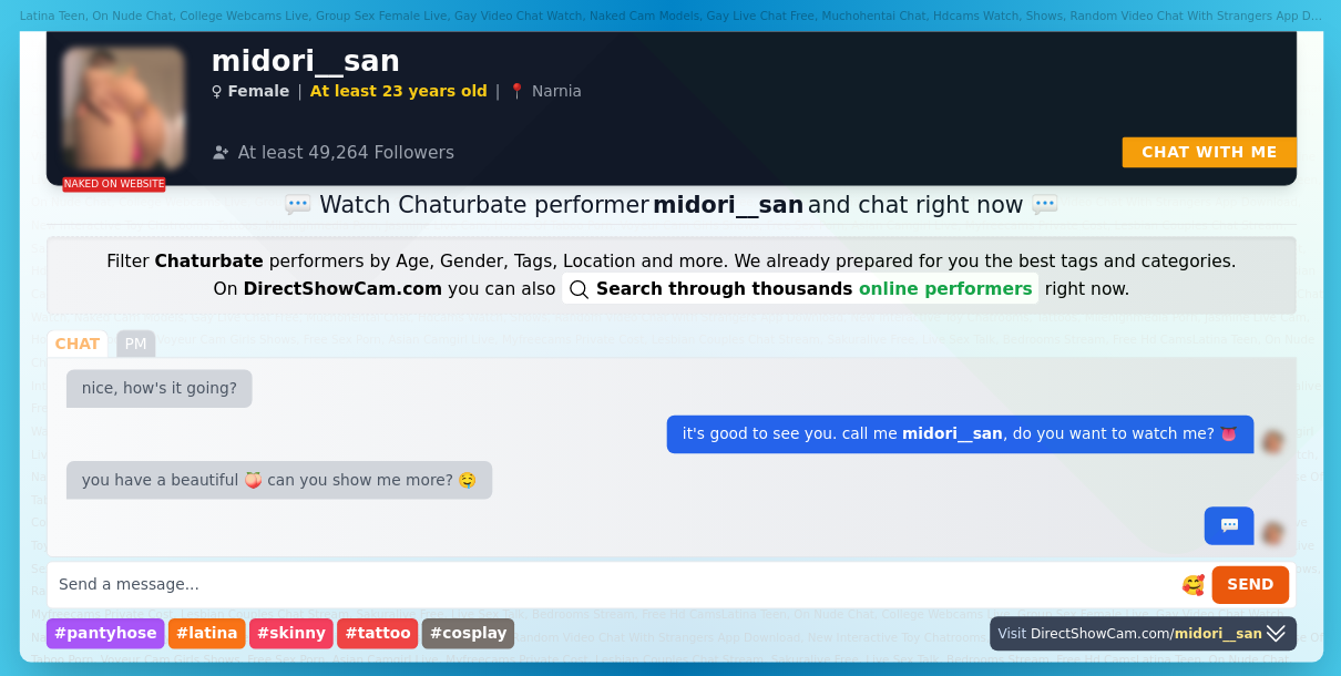 midori__san chaturbate live webcam chat