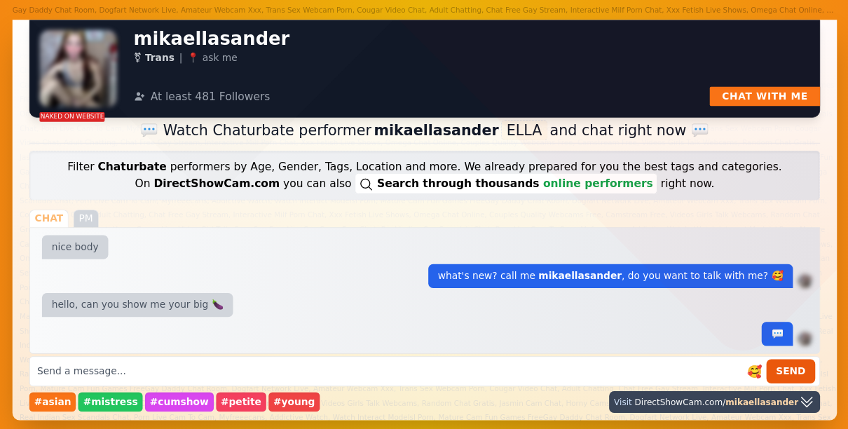 mikaellasander chaturbate live webcam chat