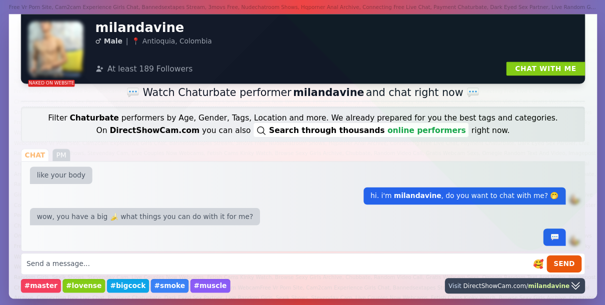 milandavine chaturbate live webcam chat