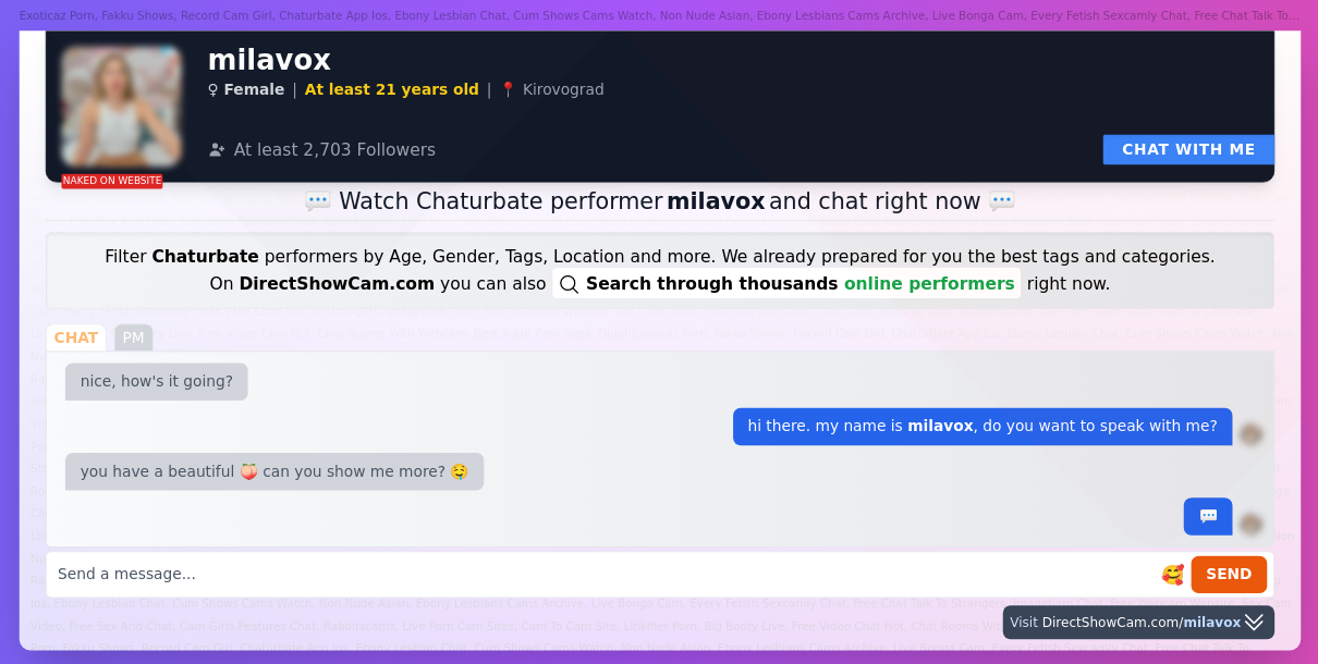 milavox chaturbate live webcam chat