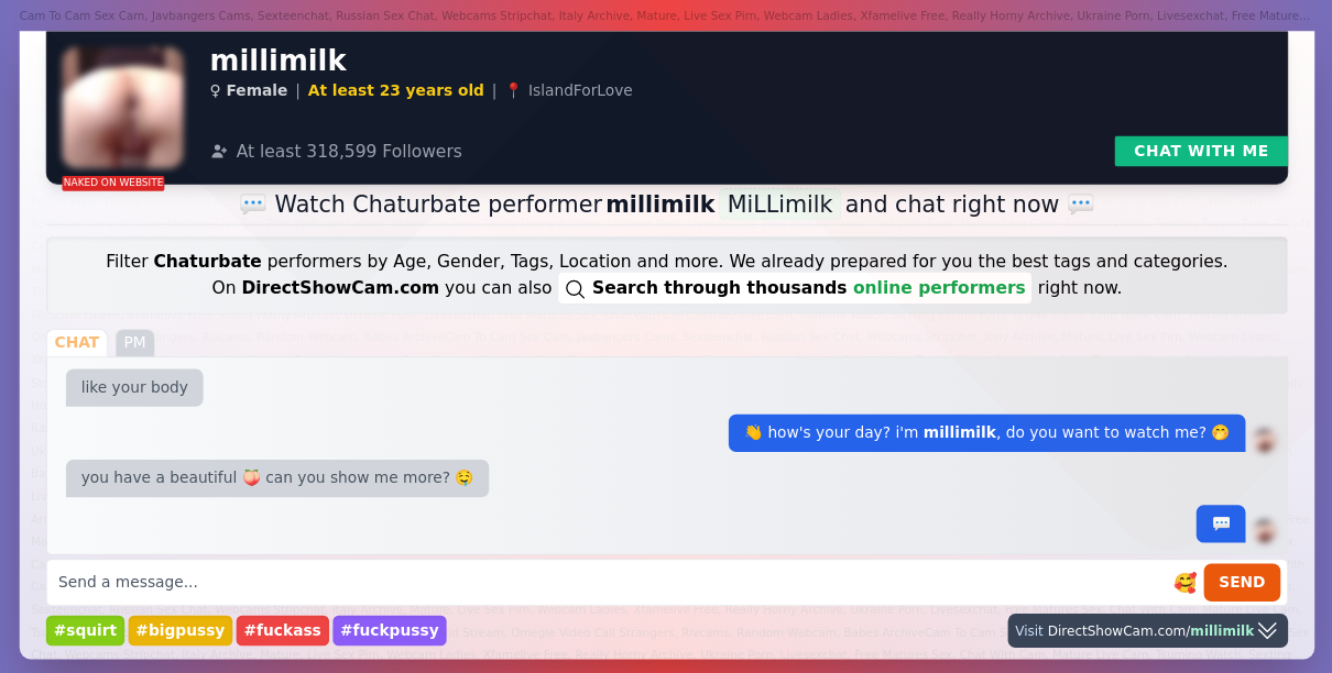 millimilk chaturbate live webcam chat
