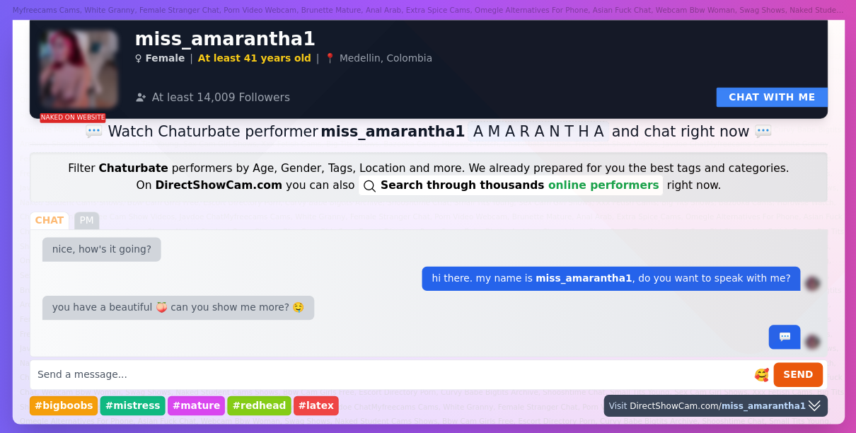 miss_amarantha1 chaturbate live webcam chat