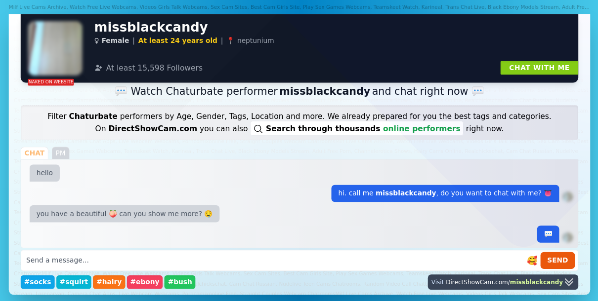 missblackcandy chaturbate live webcam chat