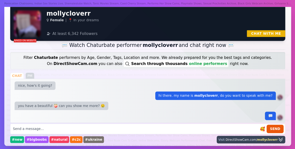 mollycloverr chaturbate live webcam chat