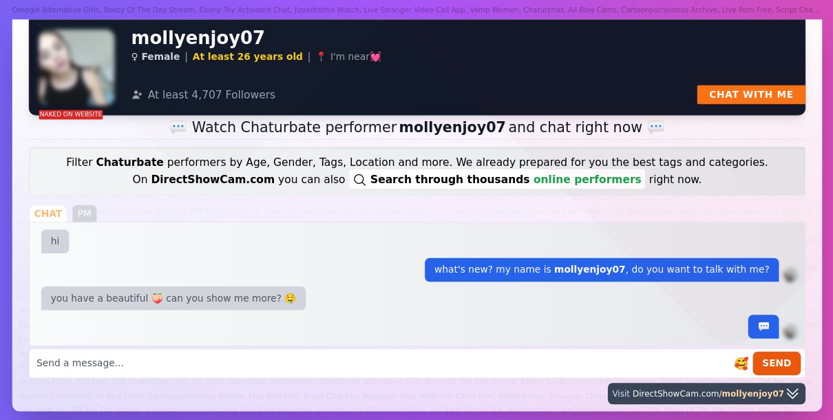 mollyenjoy07 chaturbate live webcam chat