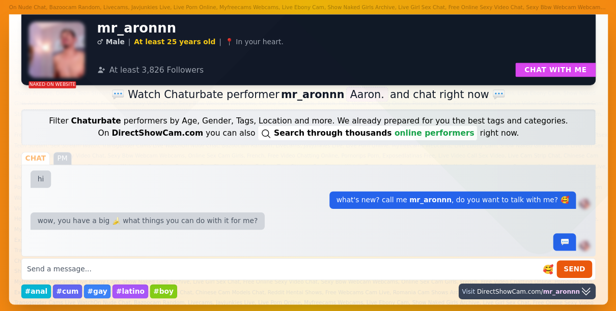 mr_aronnn chaturbate live webcam chat