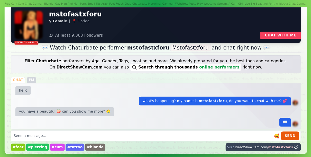 mstofastxforu chaturbate live webcam chat