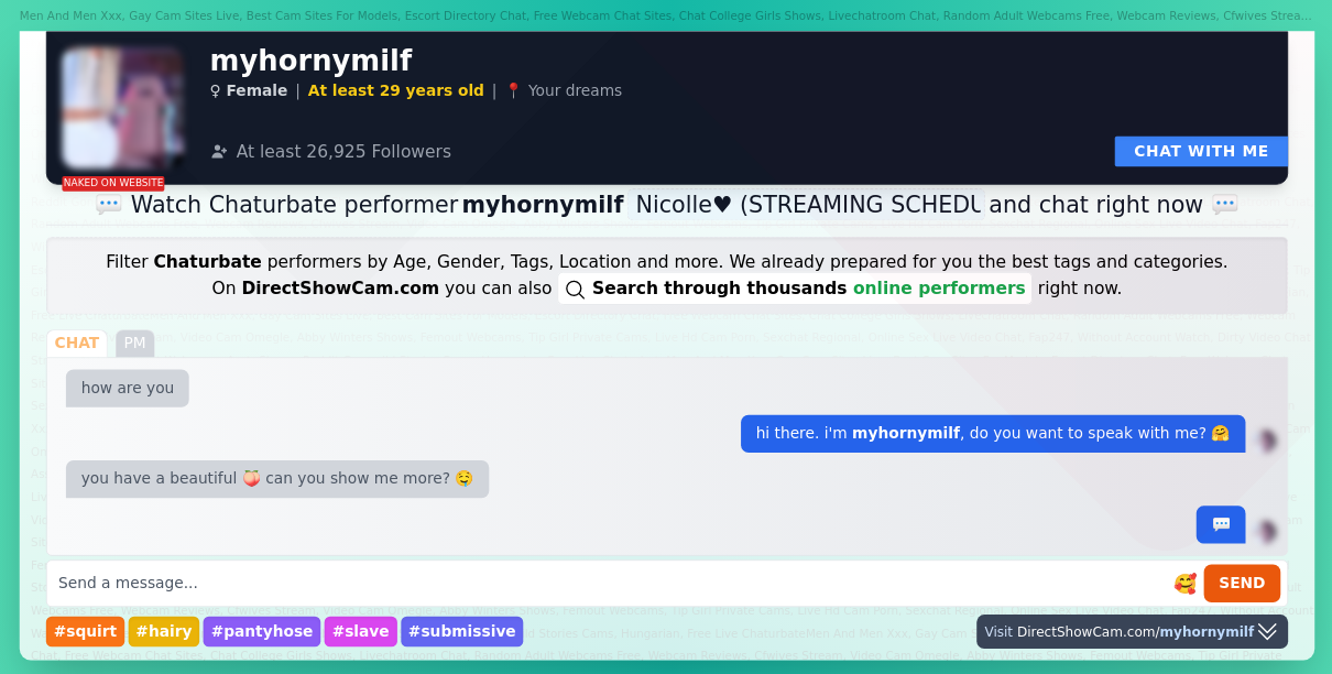 myhornymilf chaturbate live webcam chat