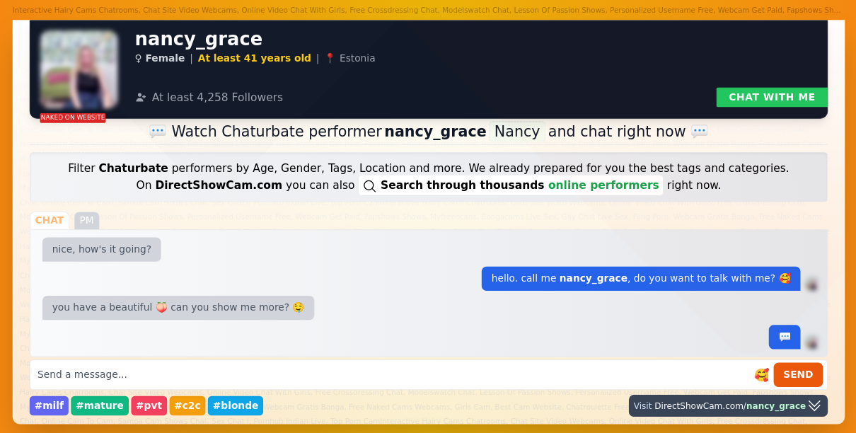 nancy_grace chaturbate live webcam chat