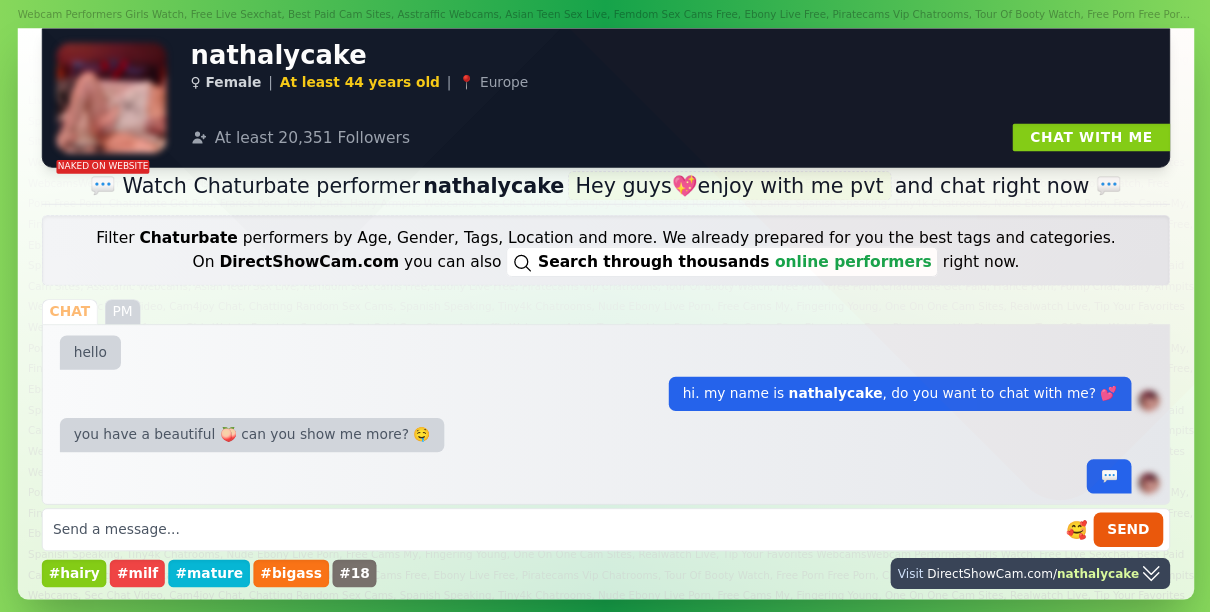 nathalycake chaturbate live webcam chat
