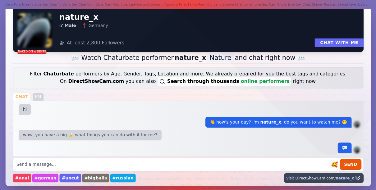 nature_x chaturbate live webcam chat