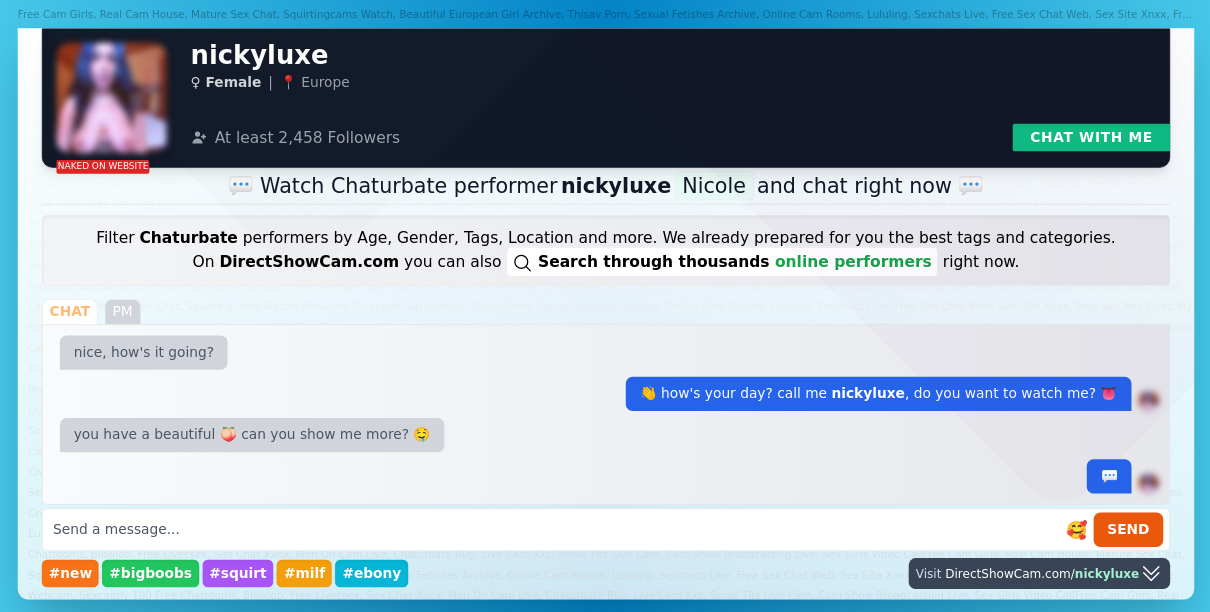 nickyluxe chaturbate live webcam chat