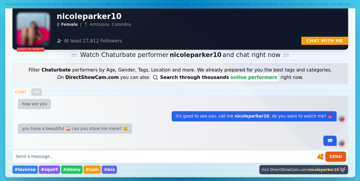 nicoleparker10 chaturbate live webcam chat