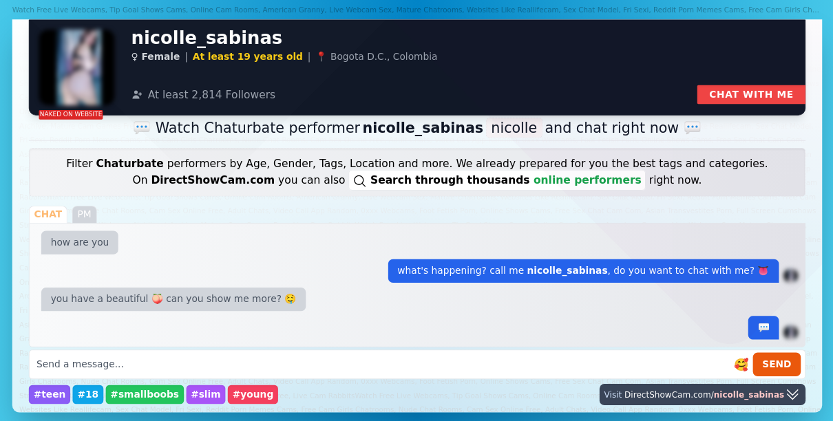 nicolle_sabinas chaturbate live webcam chat
