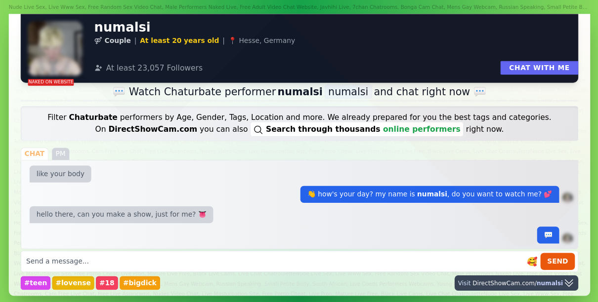 numalsi chaturbate live webcam chat