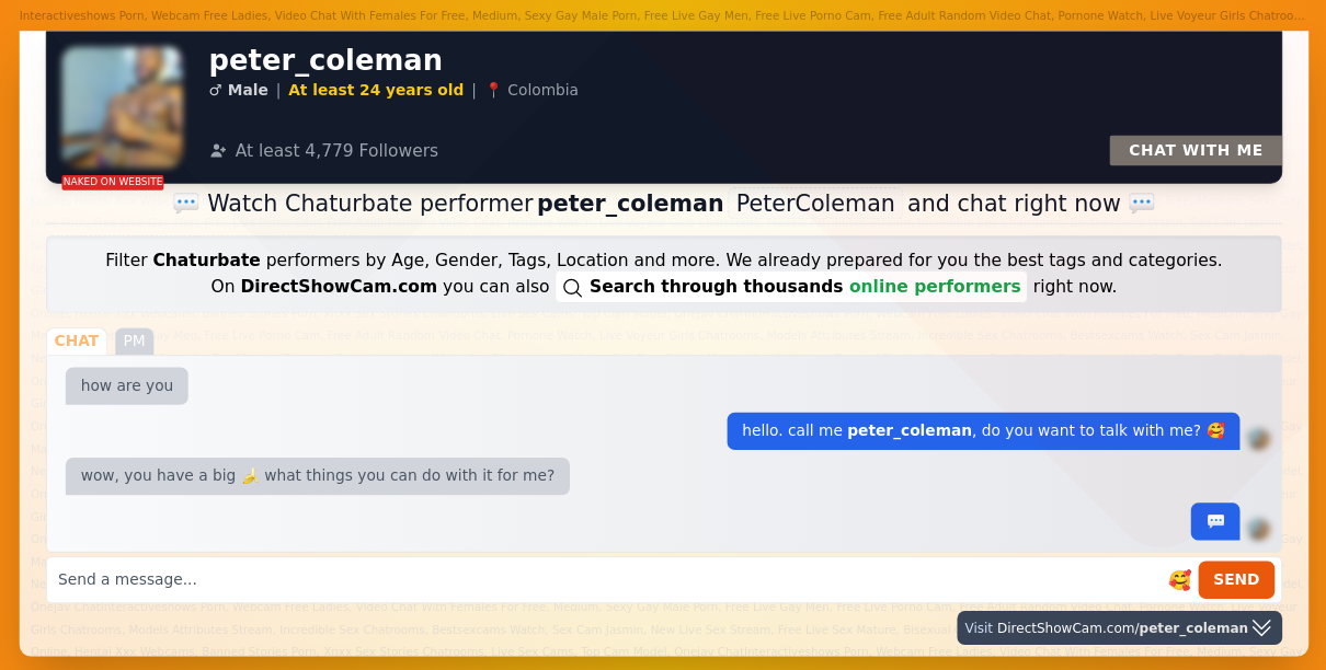peter_coleman chaturbate live webcam chat