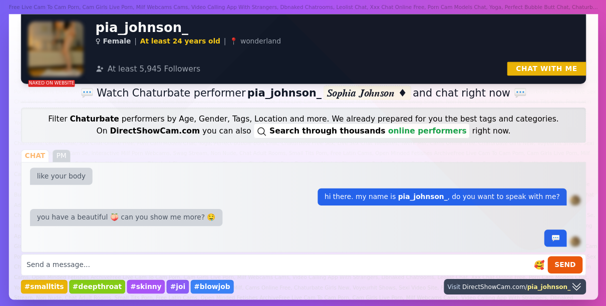 pia_johnson_ chaturbate live webcam chat