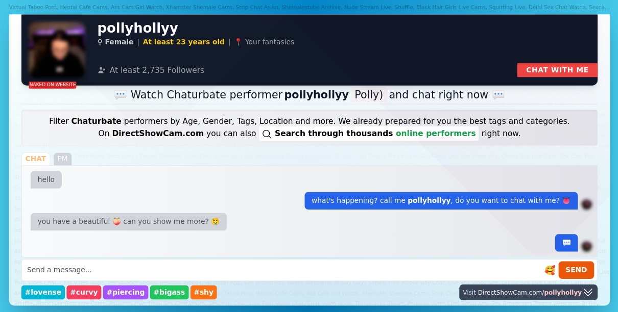 pollyhollyy chaturbate live webcam chat