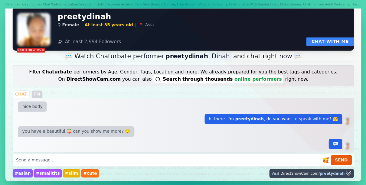 preetydinah chaturbate live webcam chat