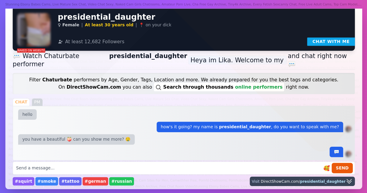presidential_daughter chaturbate live webcam chat