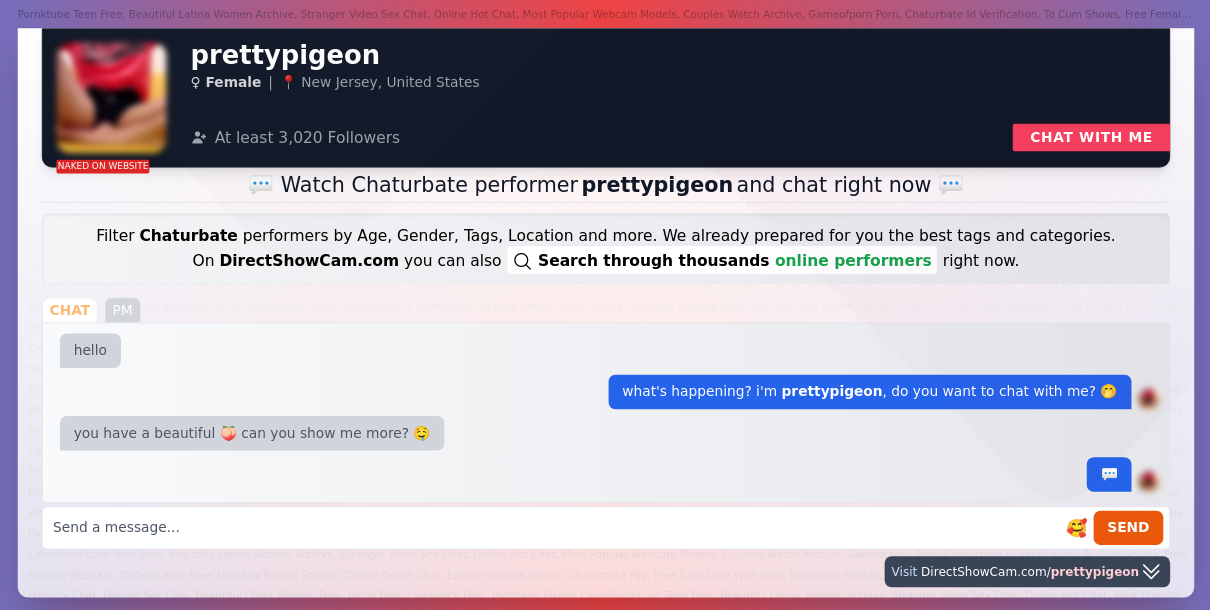 prettypigeon chaturbate live webcam chat