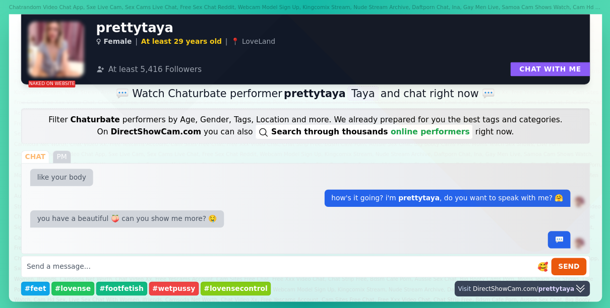 prettytaya chaturbate live webcam chat