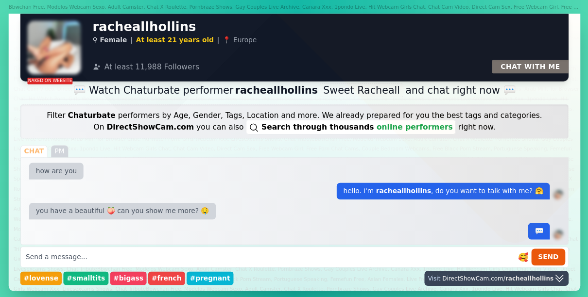 racheallhollins chaturbate live webcam chat