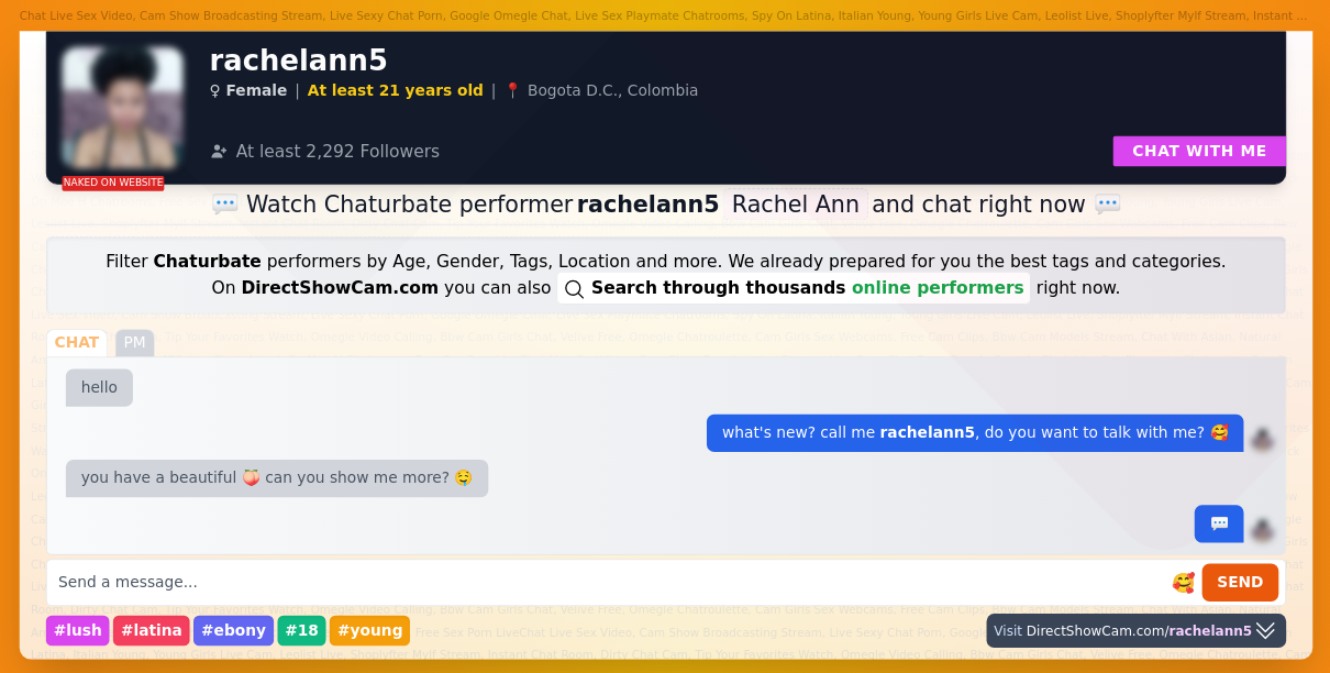 rachelann5 chaturbate live webcam chat