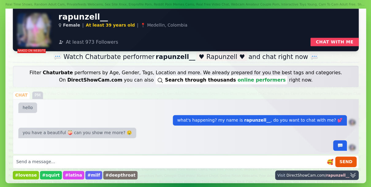 rapunzell__ chaturbate live webcam chat