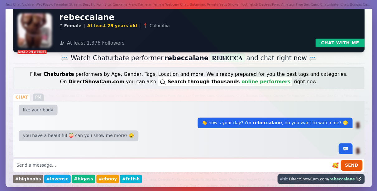 rebeccalane chaturbate live webcam chat