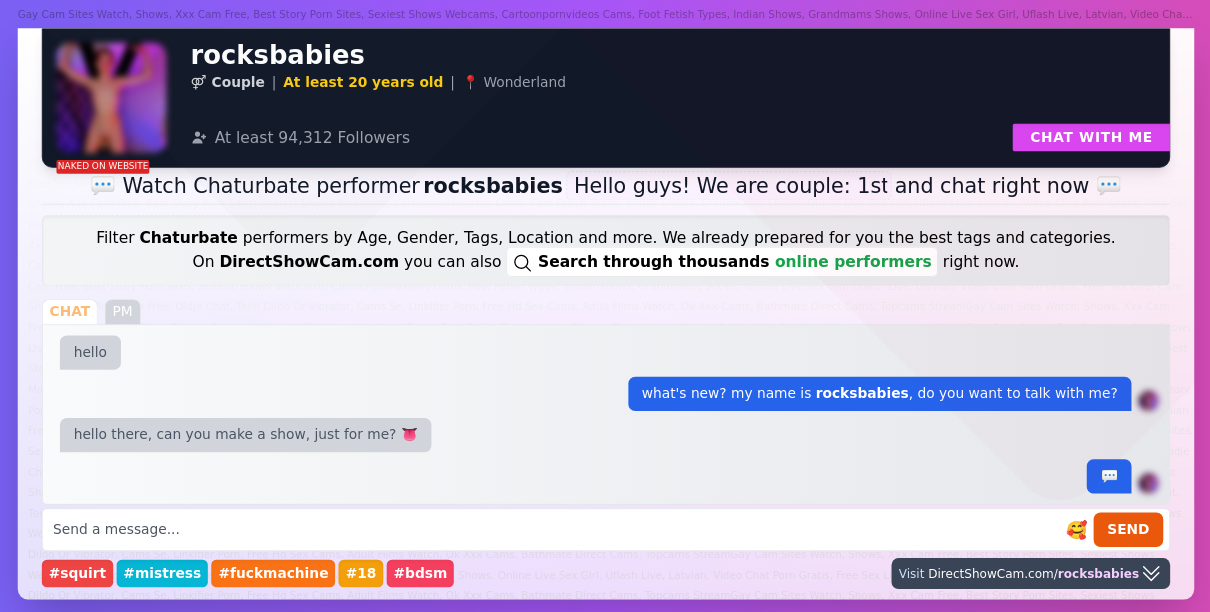 rocksbabies chaturbate live webcam chat