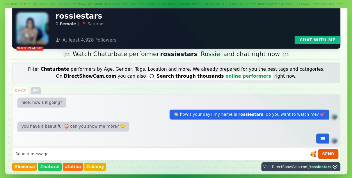 rossiestars chaturbate live webcam chat