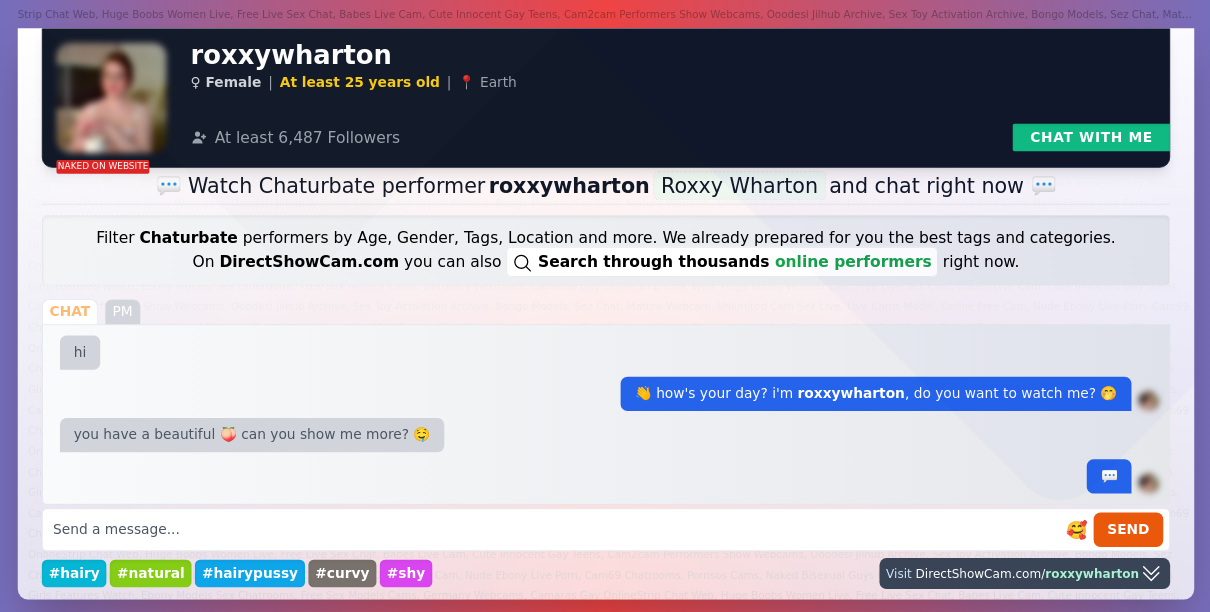roxxywharton chaturbate live webcam chat