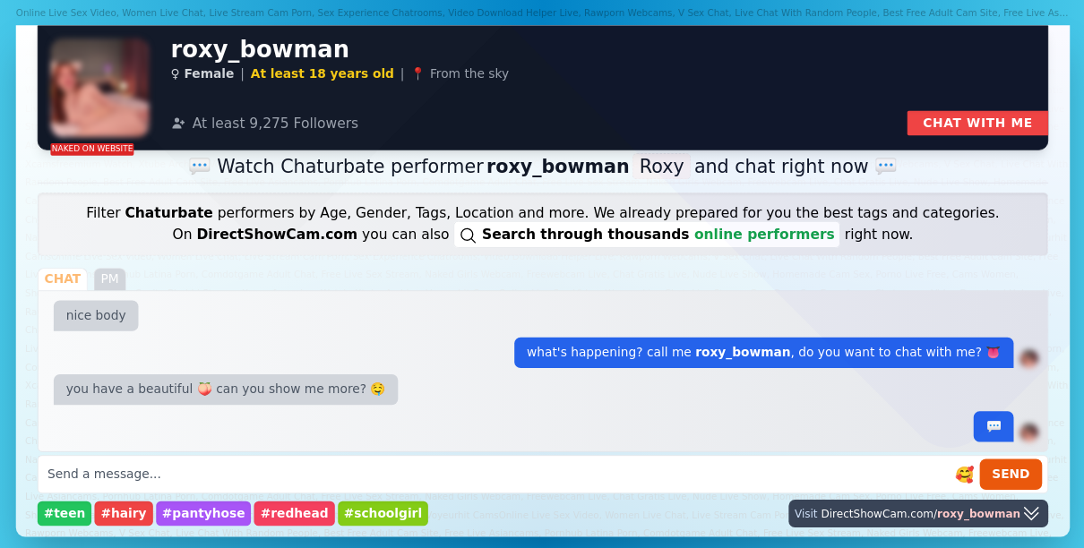 roxy_bowman chaturbate live webcam chat