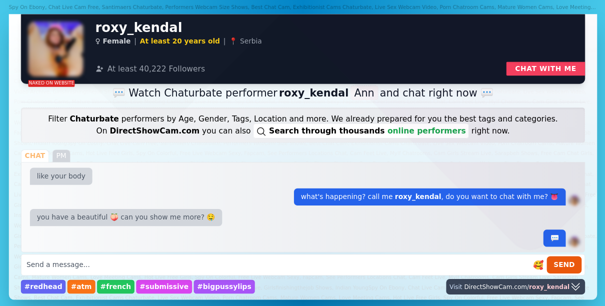 roxy_kendal chaturbate live webcam chat