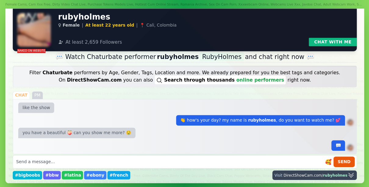 rubyholmes chaturbate live webcam chat