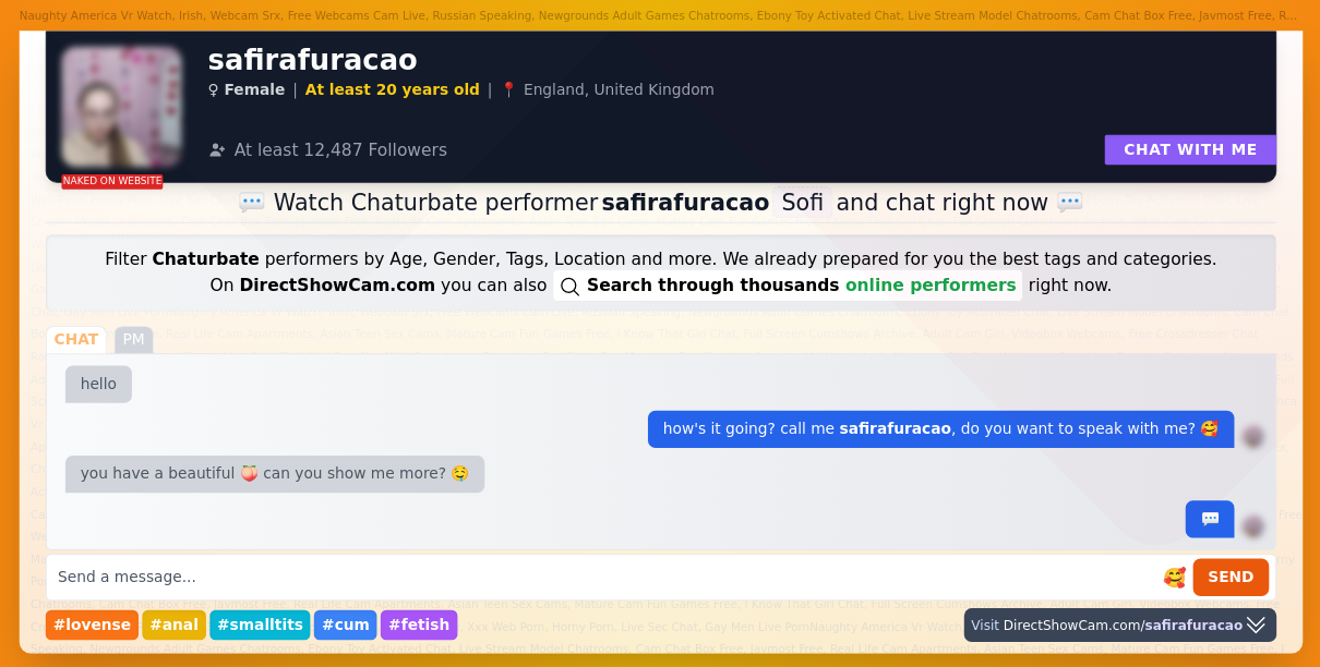 safirafuracao chaturbate live webcam chat