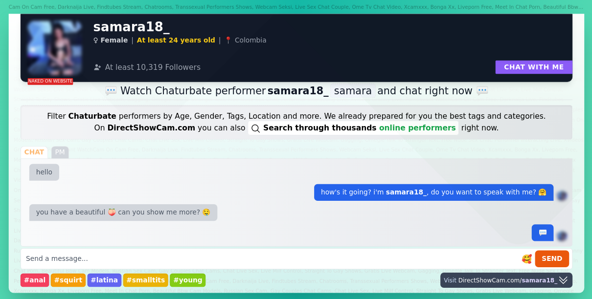 samara18_ chaturbate live webcam chat