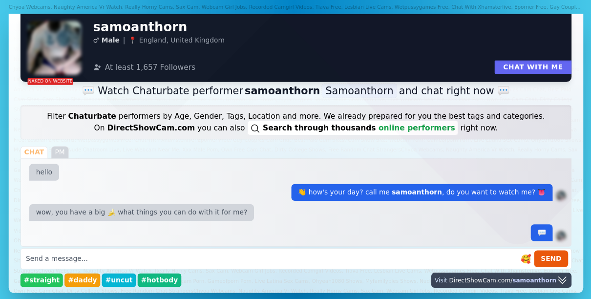 samoanthorn chaturbate live webcam chat