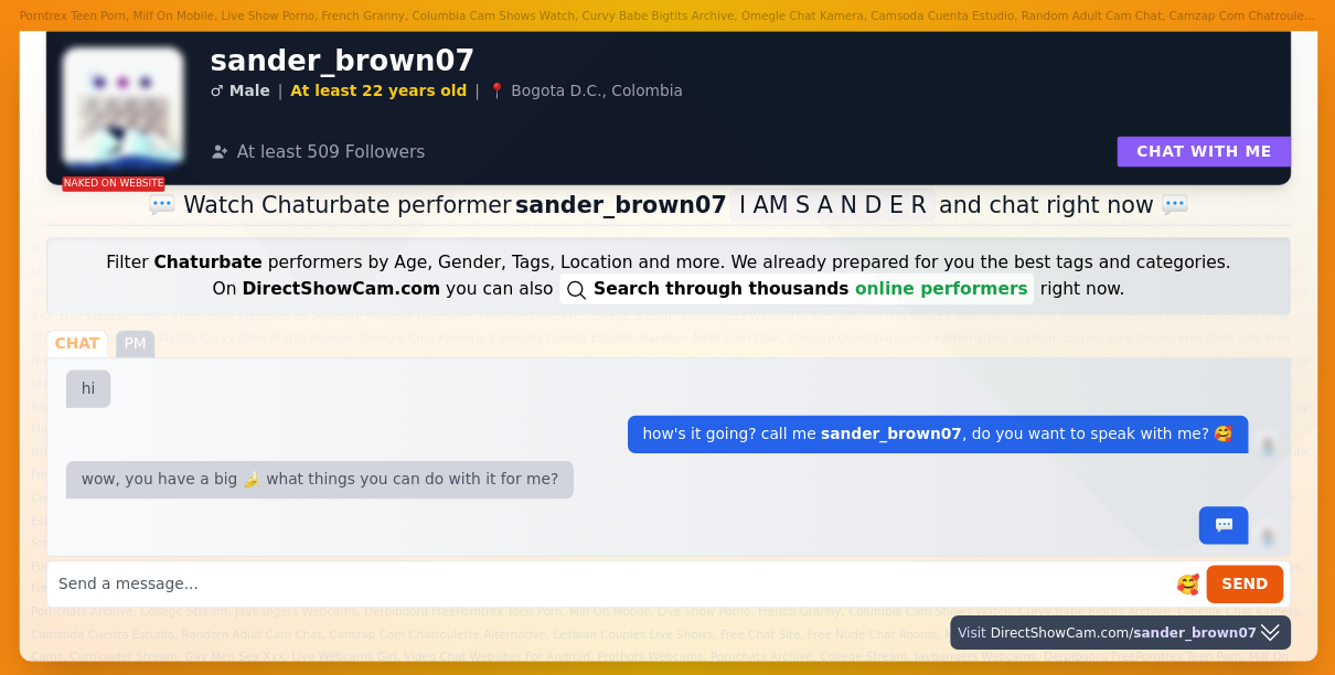 sander_brown07 chaturbate live webcam chat