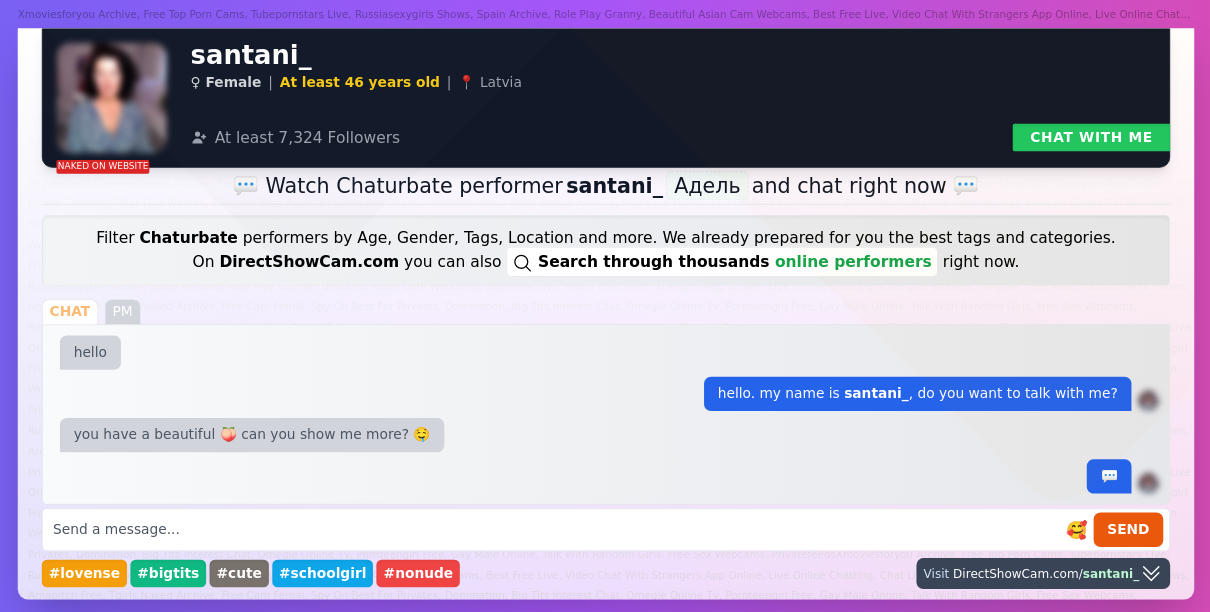 santani_ chaturbate live webcam chat