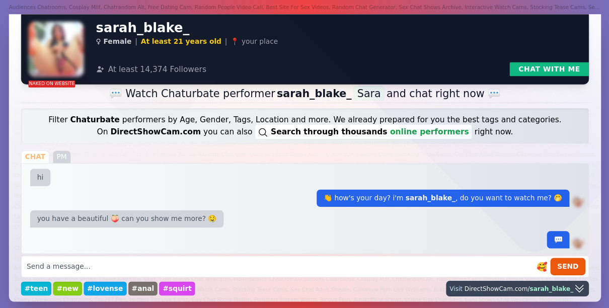 sarah_blake_ chaturbate live webcam chat