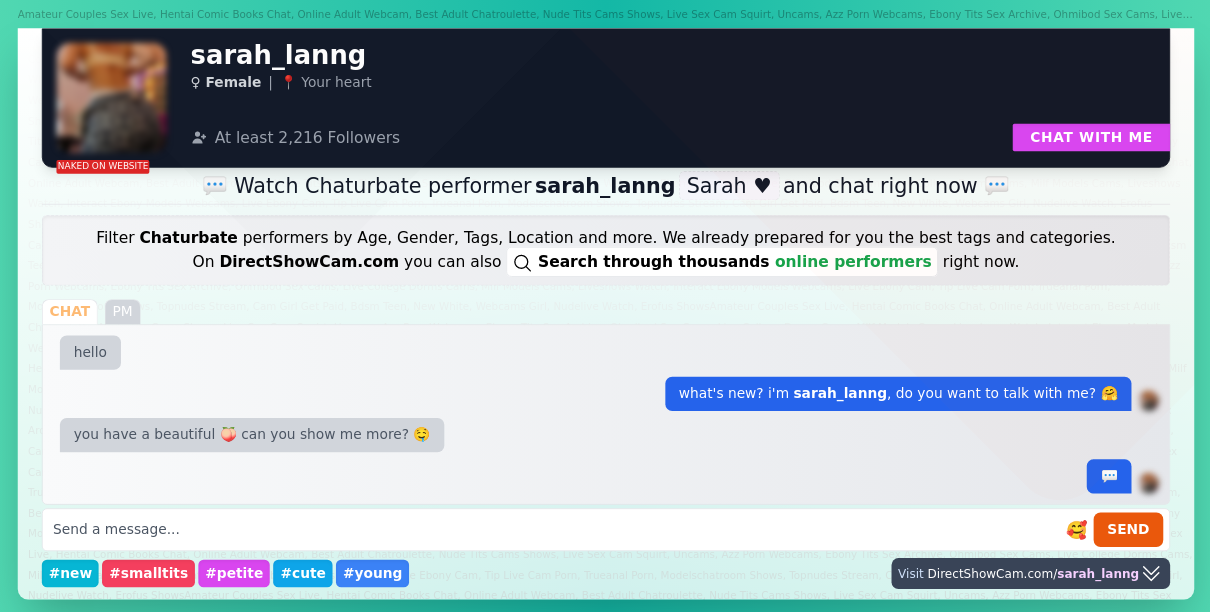 sarah_lanng chaturbate live webcam chat