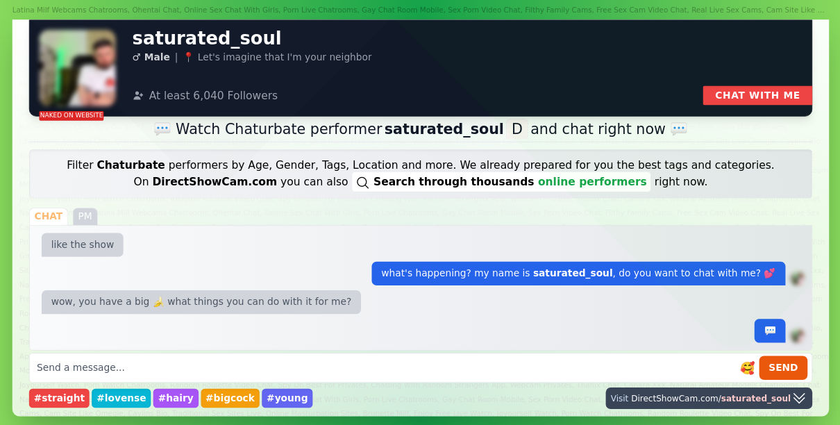 saturated_soul chaturbate live webcam chat